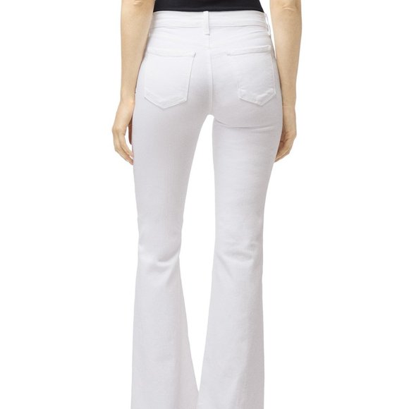 J Brand VALENTINA HIGH-RISE FLARE BLANC NWT 28 - Picture 2 of 11